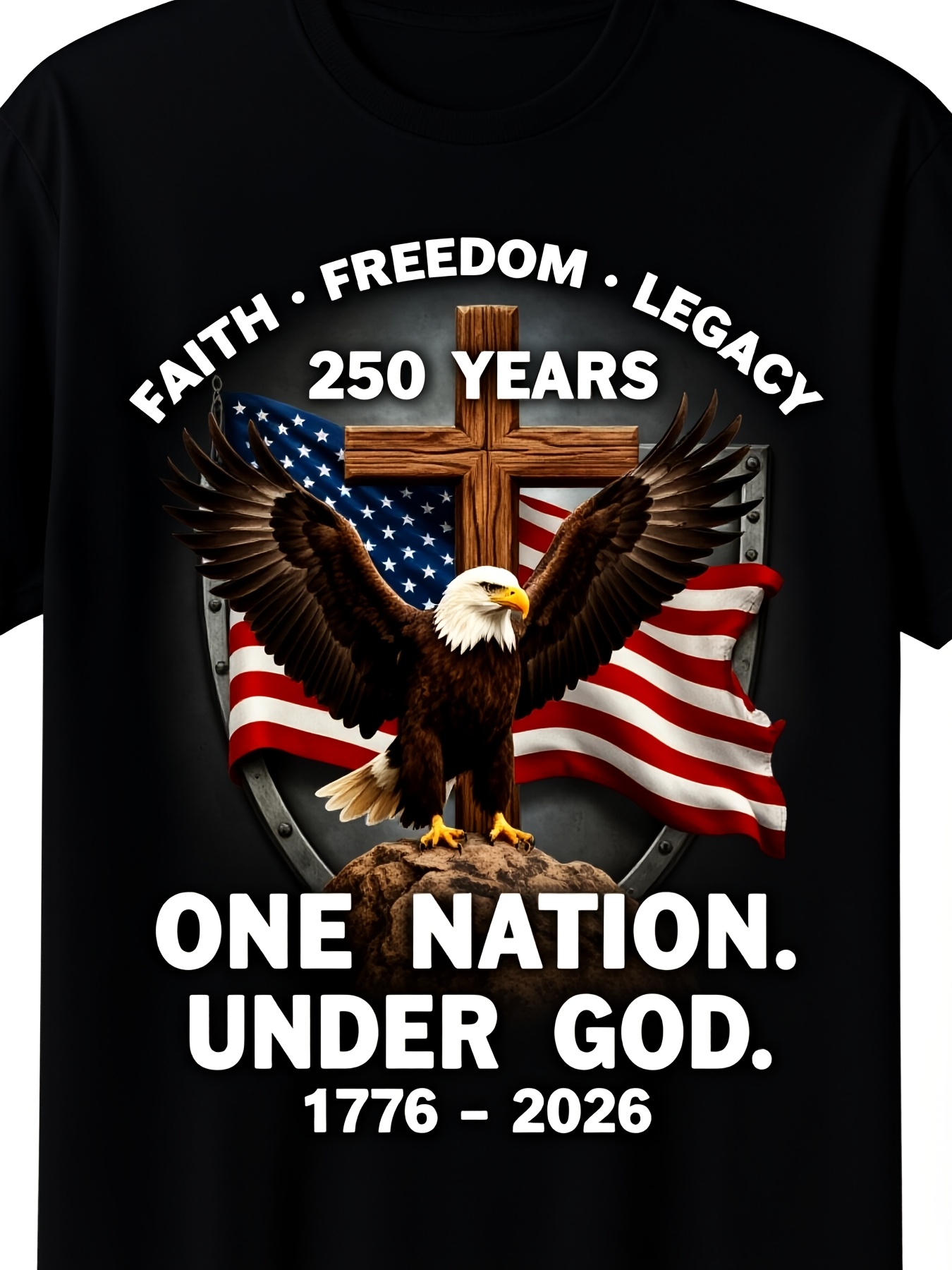 Vintage Fashion History - U.S. 250th Anniversary T-shirt: Celebrating Freedom