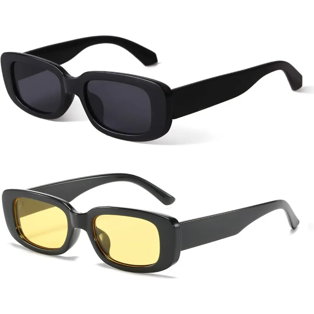 Vintage Fashion Events - 6-18Pcs Vintage Narrow Rectangle Sunglasses Retro