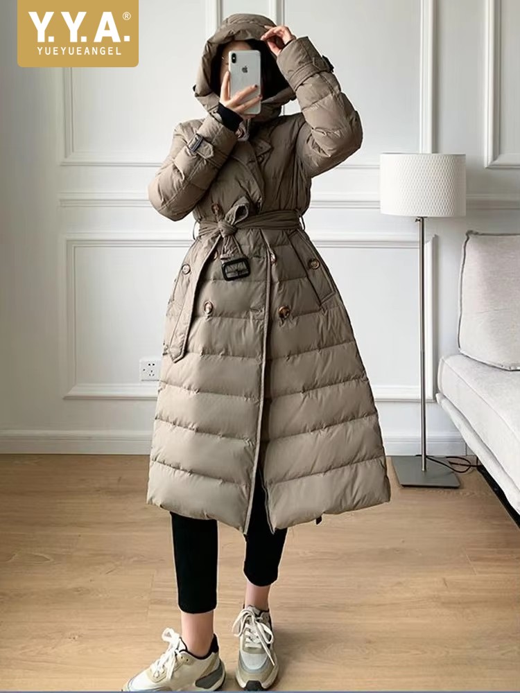 Vintage Windbreaker Nylon - Women Winter Windbreaker Long Down Jacket