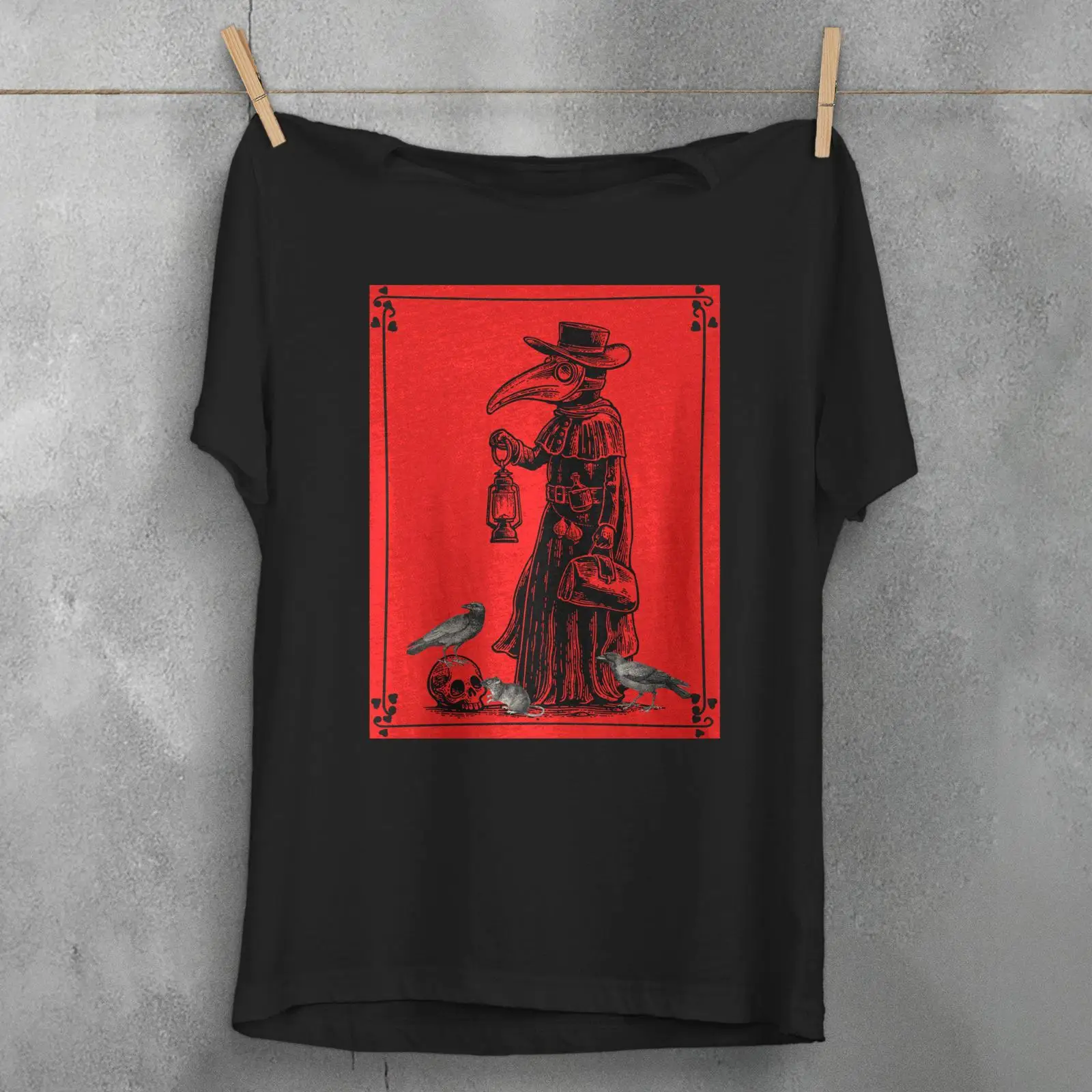 Plague Doctor T Shirt Gothic H - огляд і ціна Vintage Fashion History