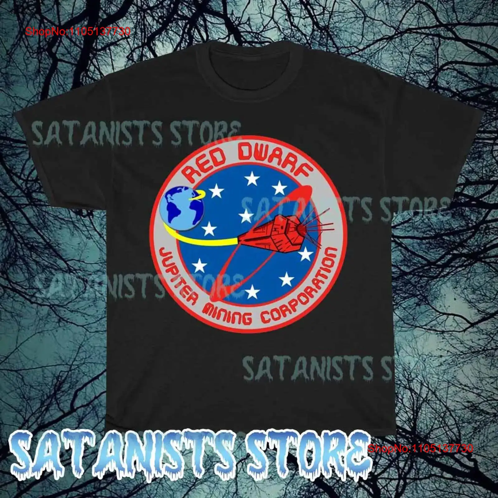 New Red Dwarf Logo Men's T shi - огляд і ціна Vintage Fashion Logos