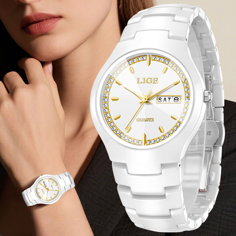 LIGE Ceramic Watch Elegant Wom - огляд і ціна Vintage Fashion Complete