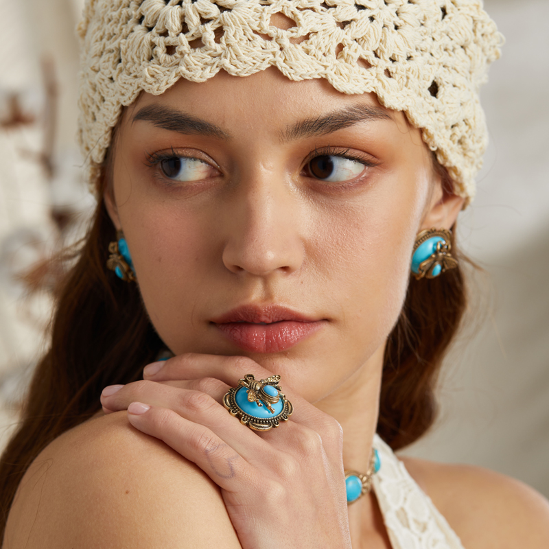 Vintage Blue Bee Rings Honey R - огляд і ціна Vintage Fashion Trends 2025