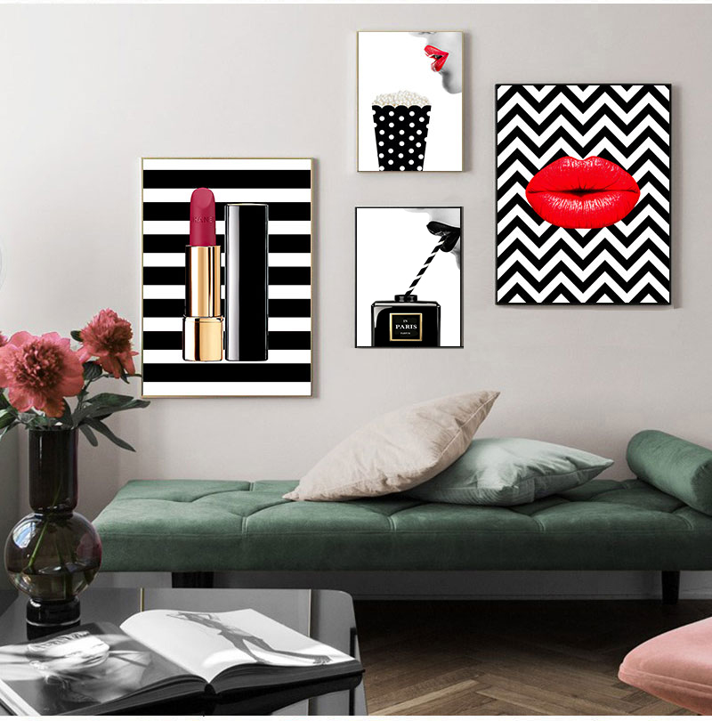 Posters Prints Vintage Canvas  - огляд і ціна Vintage Fashion Prints For Wall