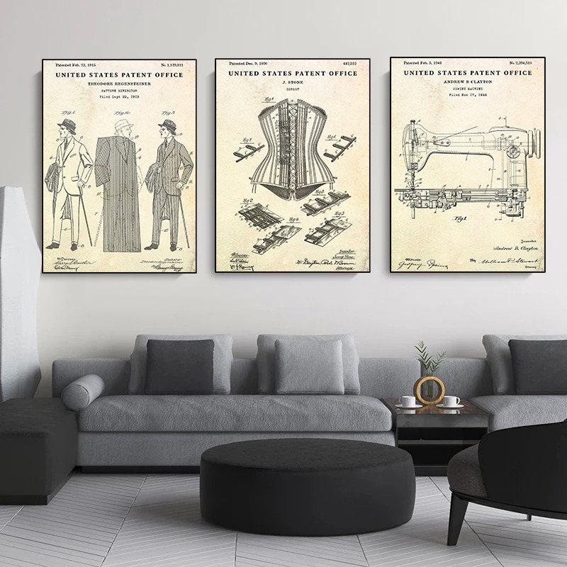 Fashion Clothing Shoe Bag Desi - огляд і ціна Vintage Fashion Prints For Wall