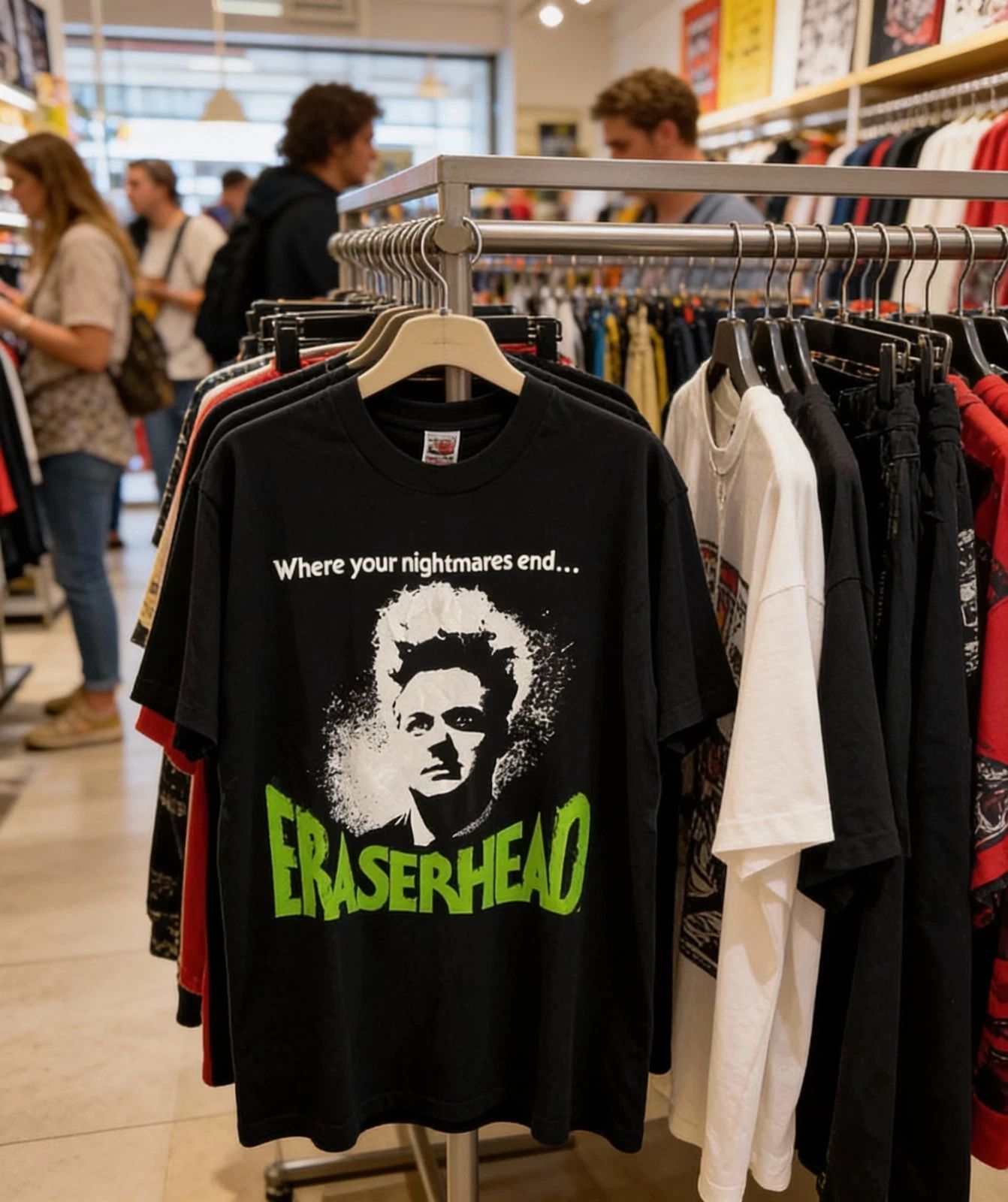 Horror Movie Themed Print T-sh - огляд і ціна Vintage Fashion Tv