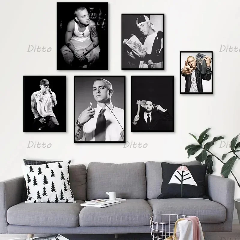 Hip Hop Rapper Singer Eminem V - огляд і ціна Vintage Fashion Prints For Wall