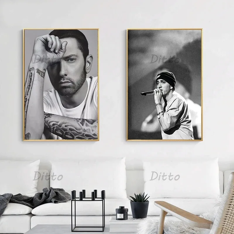 Hip Hop Rapper Singer Eminem V - огляд і ціна Vintage Fashion Prints For Wall