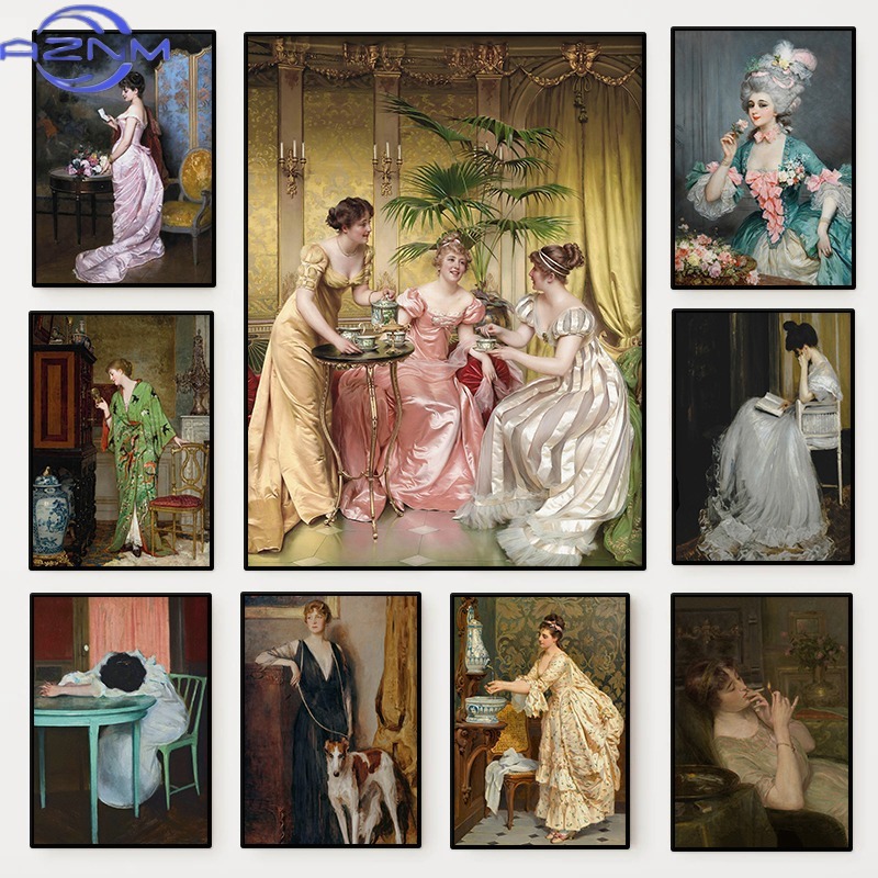 The Renaissance Women Portrait - огляд і ціна Vintage Fashion Prints For Wall