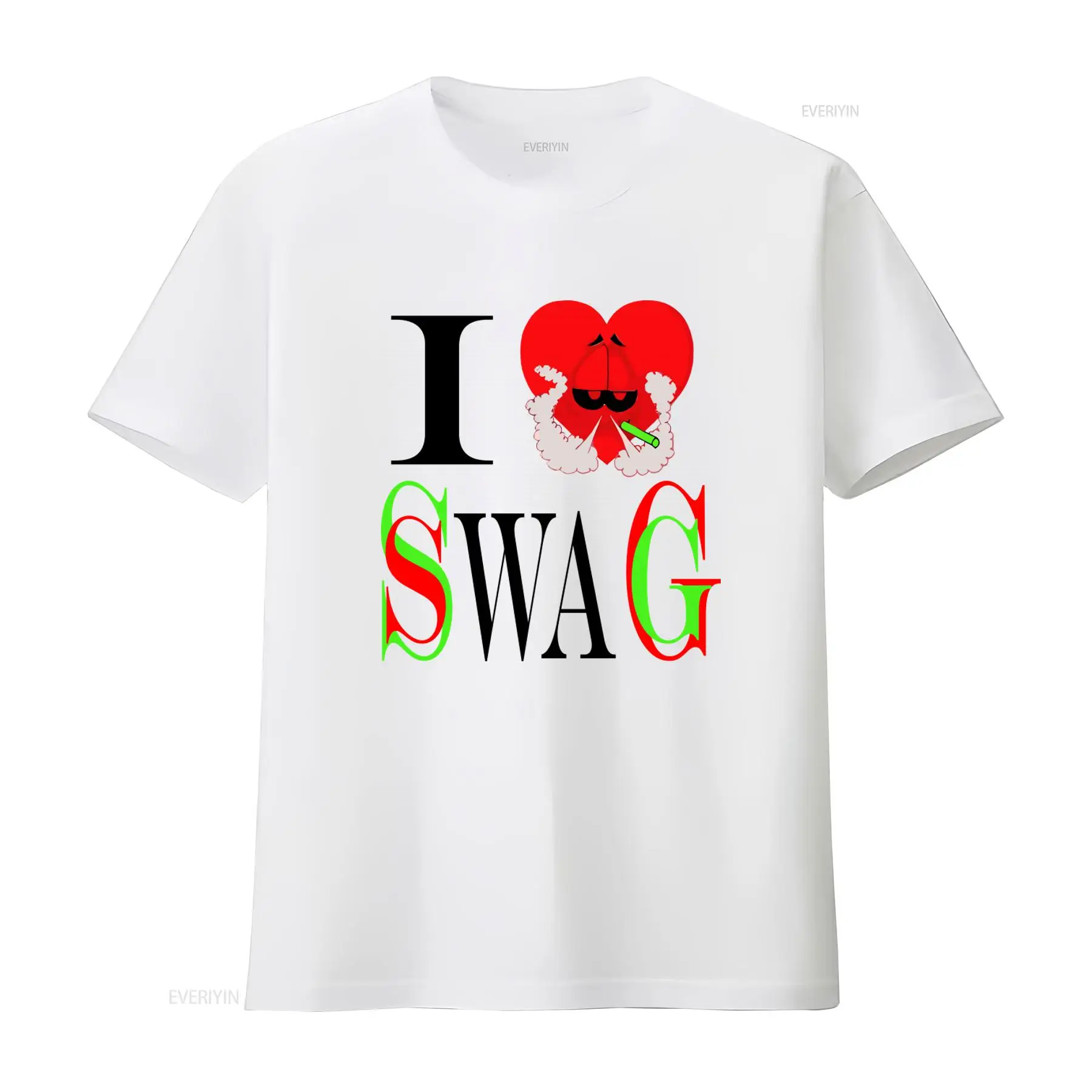 I Swag Heart Print T shirt Ret - огляд і ціна Vintage Fashion Style Men