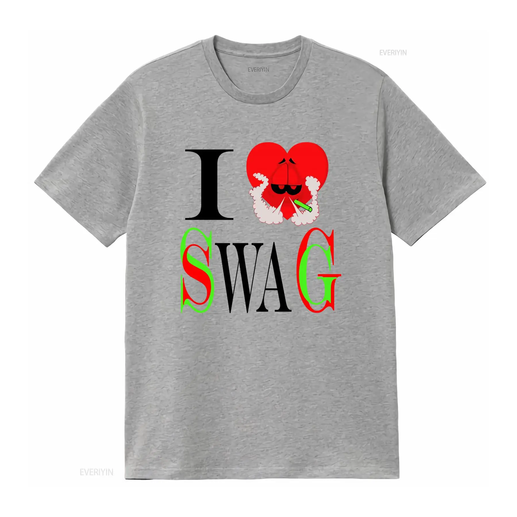 I Swag Heart Print T shirt Ret - огляд і ціна Vintage Fashion Style Men