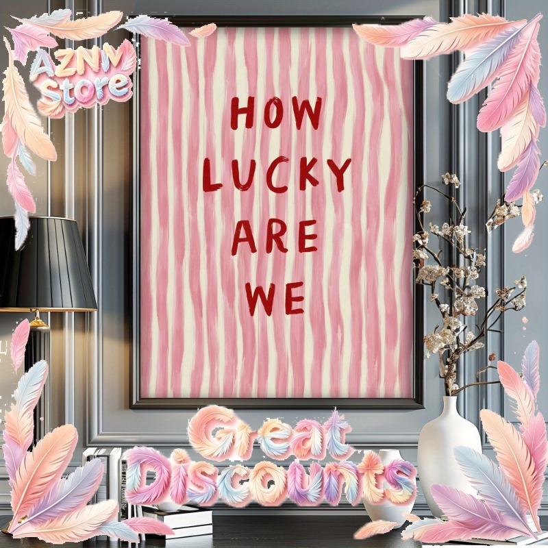 2026 How Lucky We Are Canvas P - огляд і ціна Vintage Fashion Prints For Wall