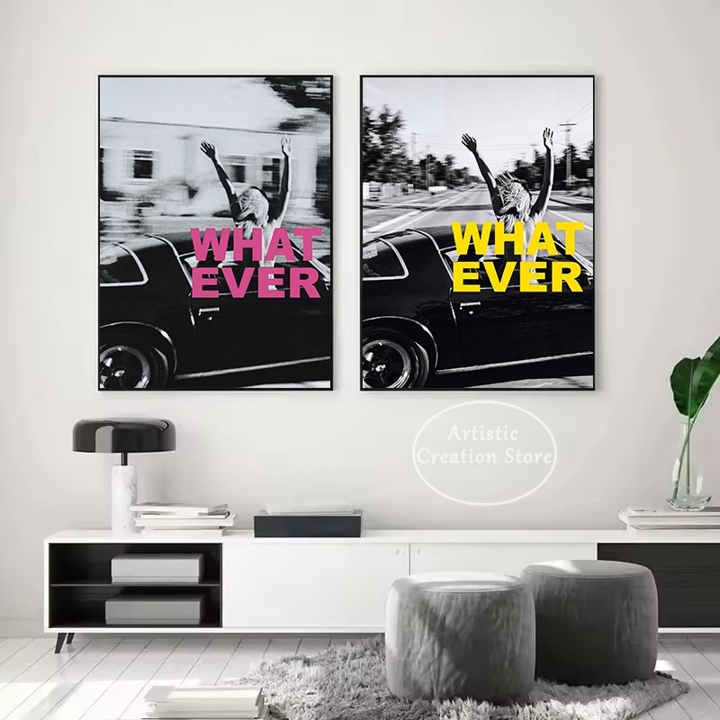 Retro Fashion Whatever Girl in - огляд і ціна Vintage Fashion Prints For Wall