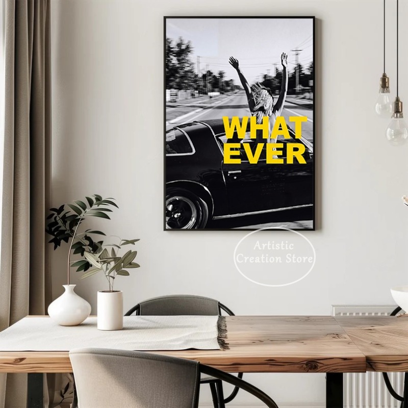 Retro Fashion Whatever Girl in - огляд і ціна Vintage Fashion Prints For Wall