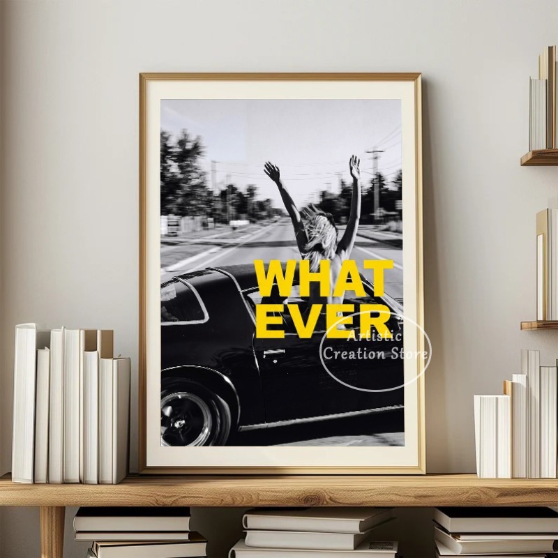 Retro Fashion Whatever Girl in - огляд і ціна Vintage Fashion Prints For Wall