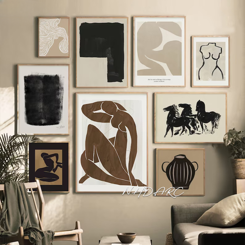 Scandinavian Minimalist Wall A - огляд і ціна Vintage Fashion Prints For Wall
