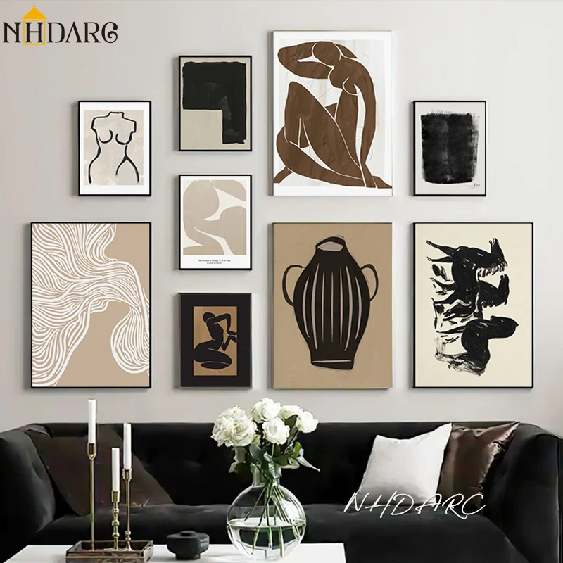 Scandinavian Minimalist Wall A - огляд і ціна Vintage Fashion Prints For Wall