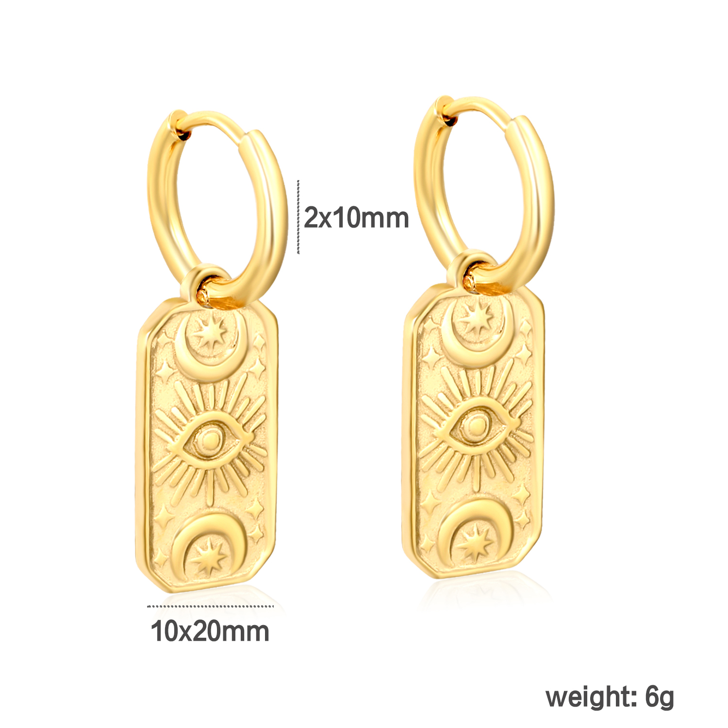Wholesale 3 Pairs Stainless St - огляд і ціна Vintage Fashion Tags