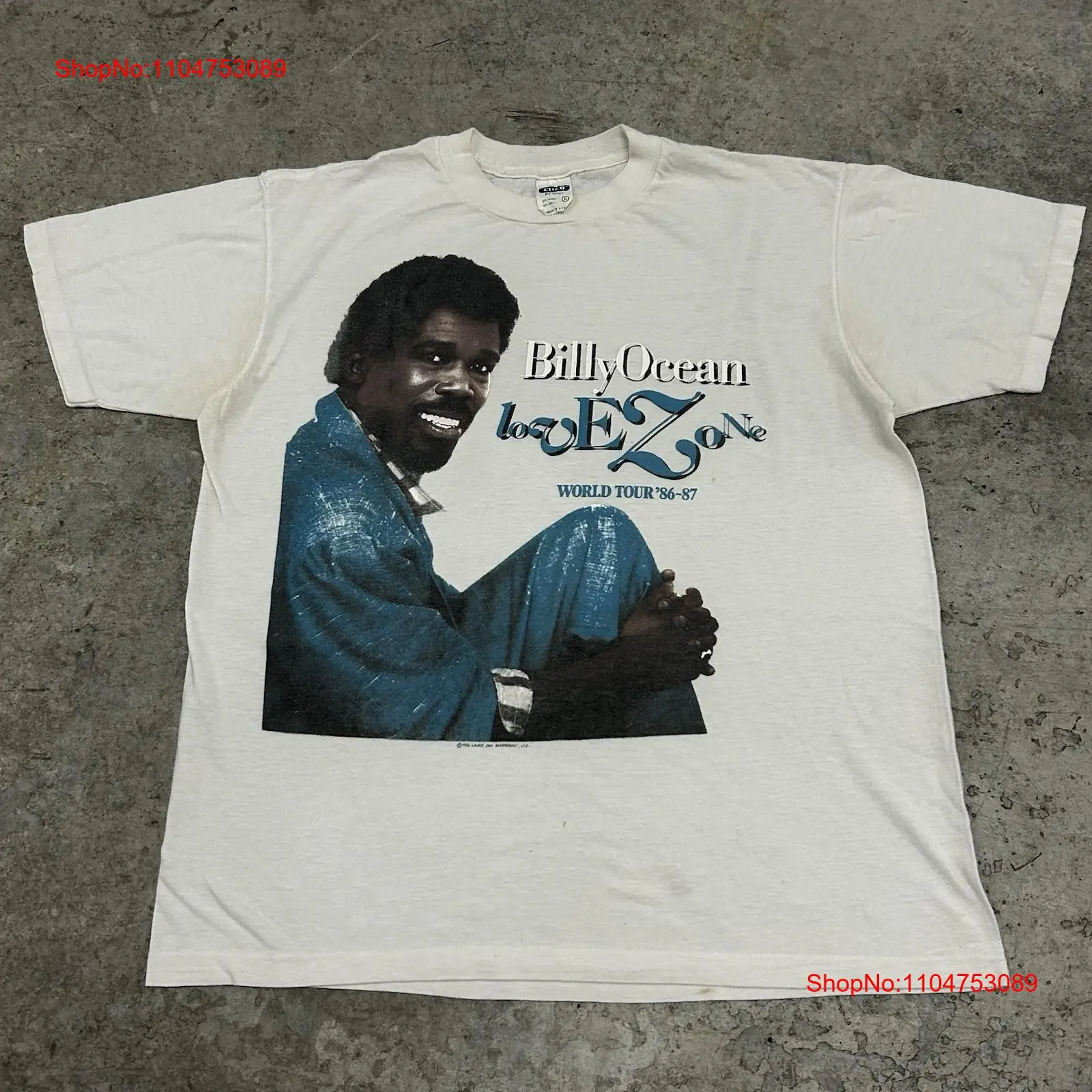 Vintage 80s Billy Ocean Band T - огляд і ціна Vintage Fashion World