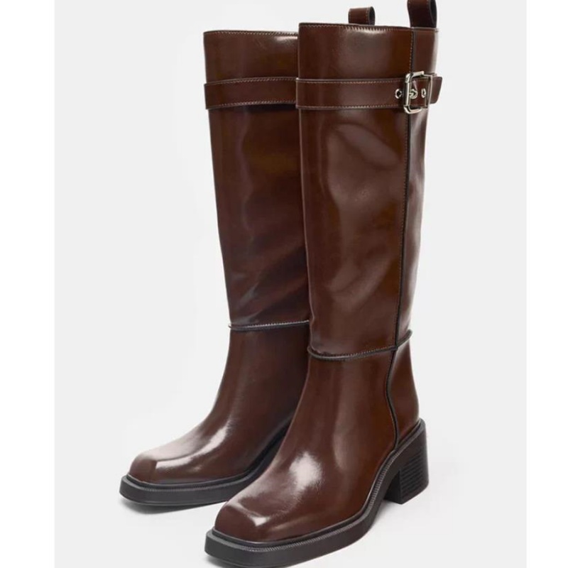 British Style Brown Knee Boots - огляд і ціна Vintage Fashion Designer