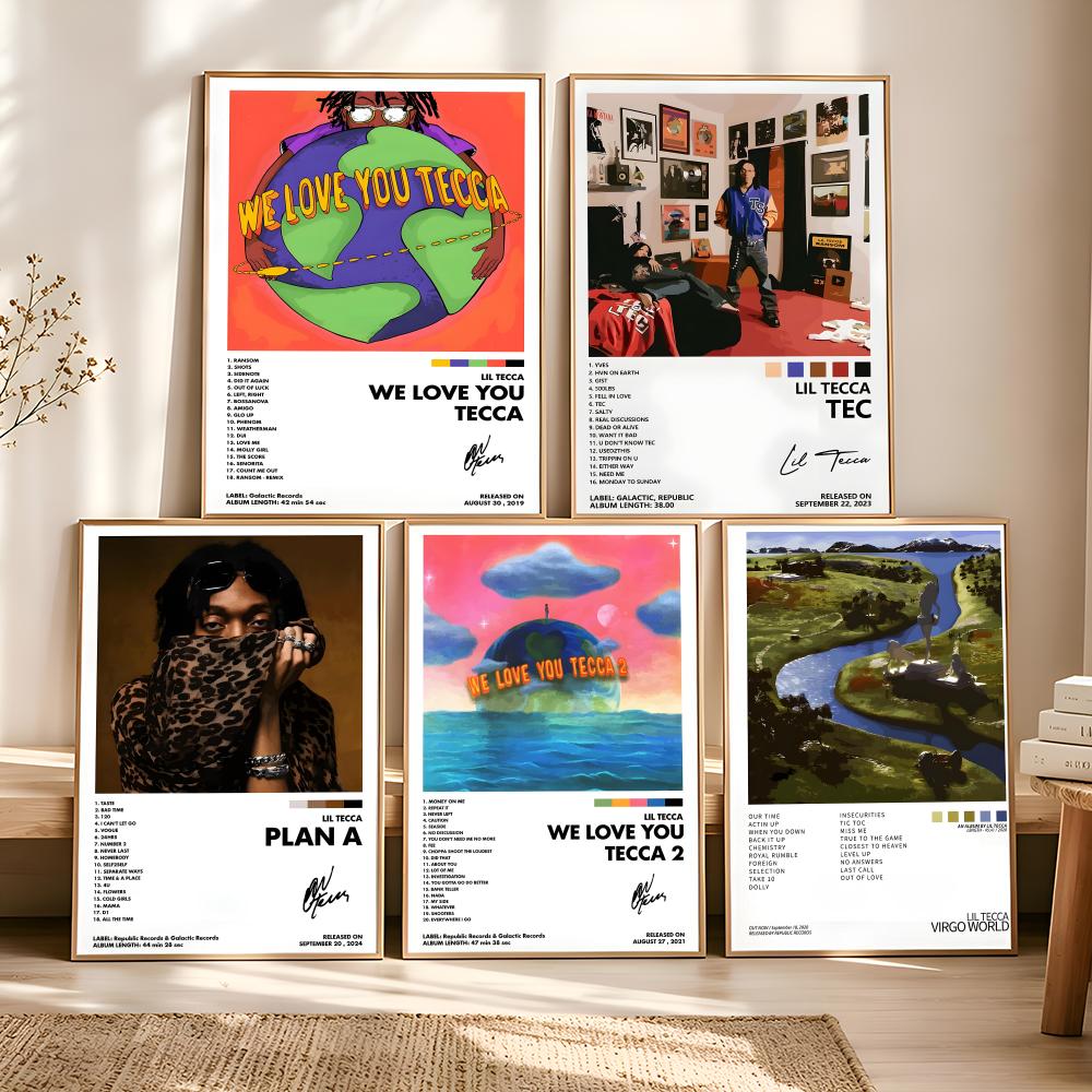 L-lil Tecca ABLUM Cover Painti - огляд і ціна Vintage Fashion Prints For Wall