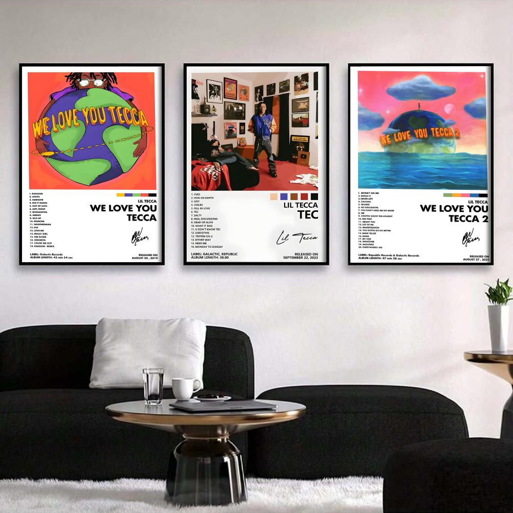 L-lil Tecca ABLUM Cover Painti - огляд і ціна Vintage Fashion Prints For Wall