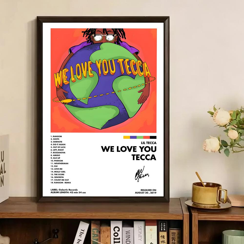 L-lil Tecca ABLUM Cover Painti - огляд і ціна Vintage Fashion Prints For Wall