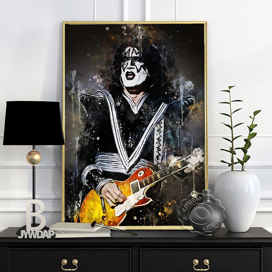 Rock Star Alvin Lee Dark Bg Al - огляд і ціна Vintage Fashion Prints For Wall