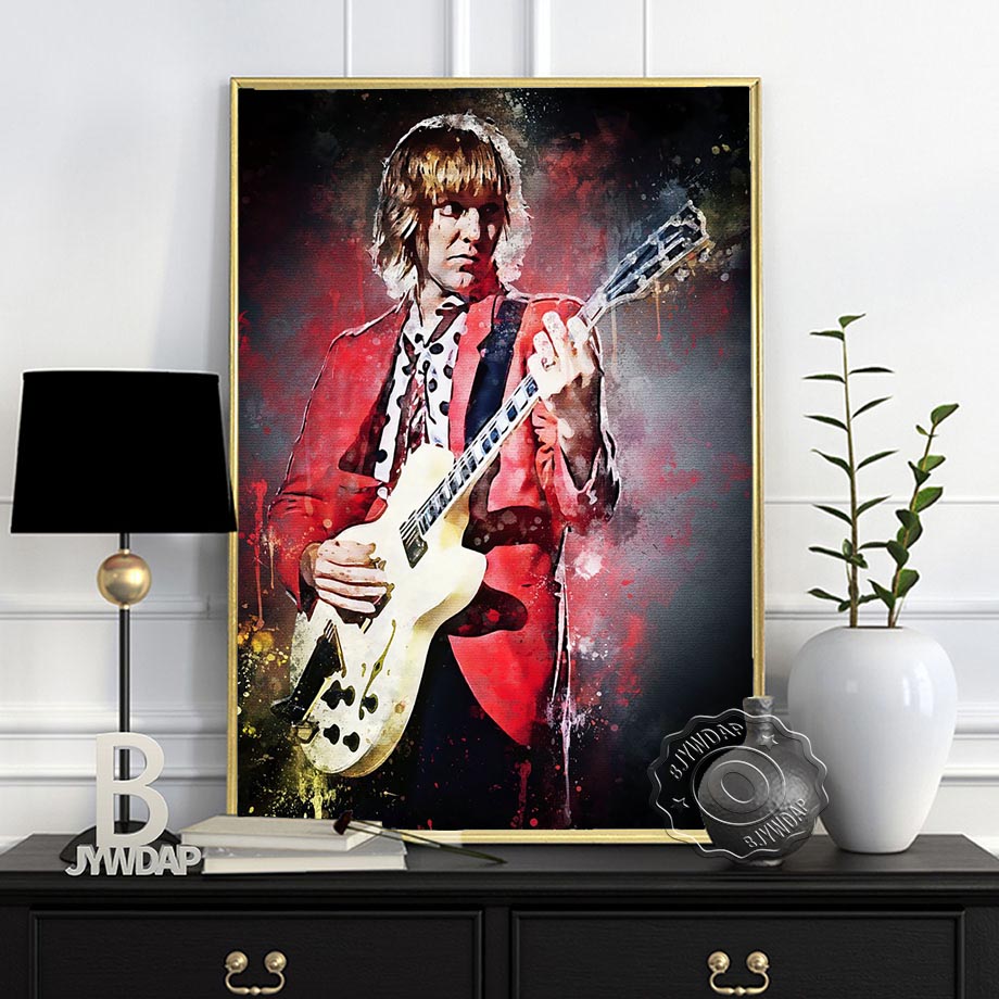 Rock Star Alvin Lee Dark Bg Al - огляд і ціна Vintage Fashion Prints For Wall