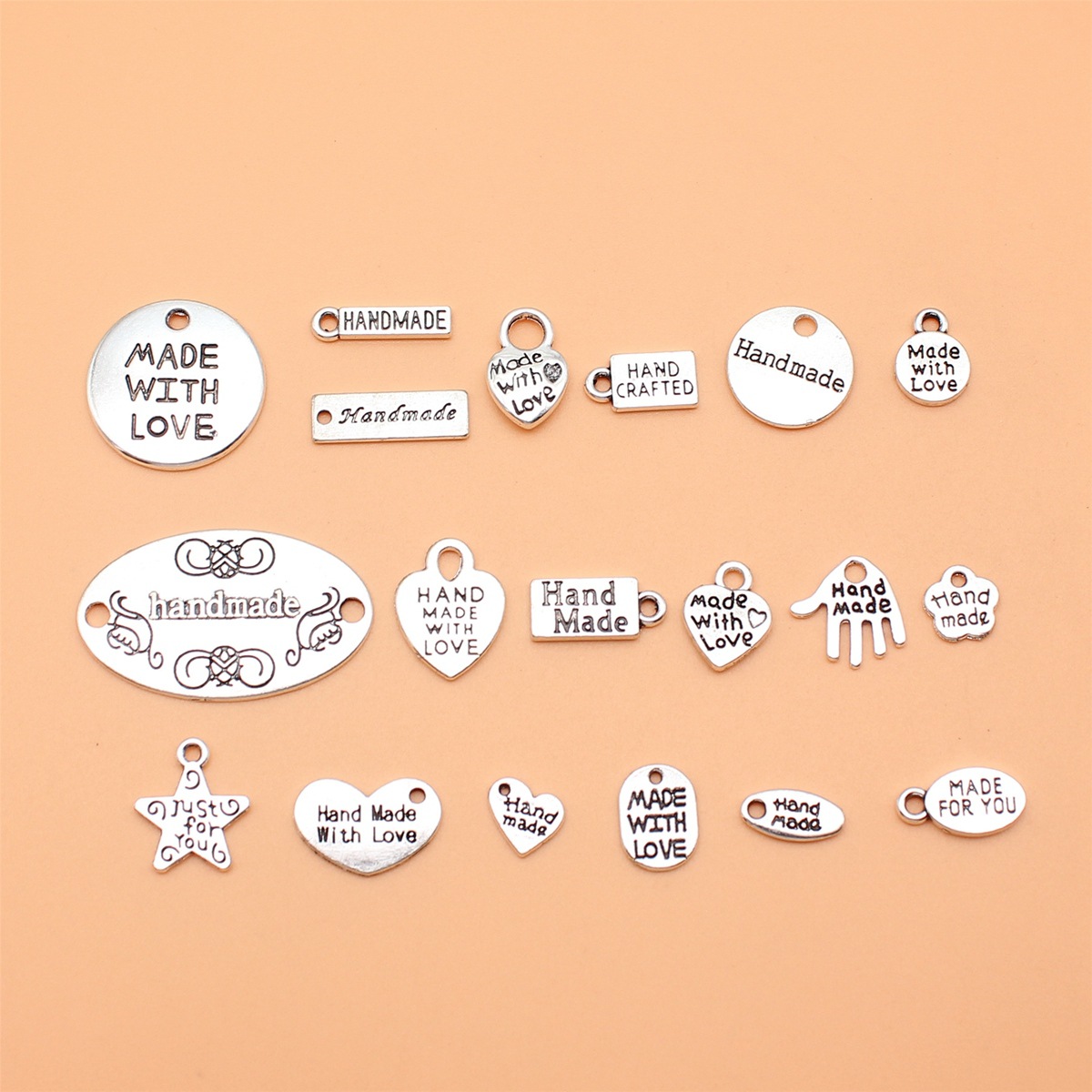 19pcs Antique Silver Color Han - огляд і ціна Vintage Fashion Tags