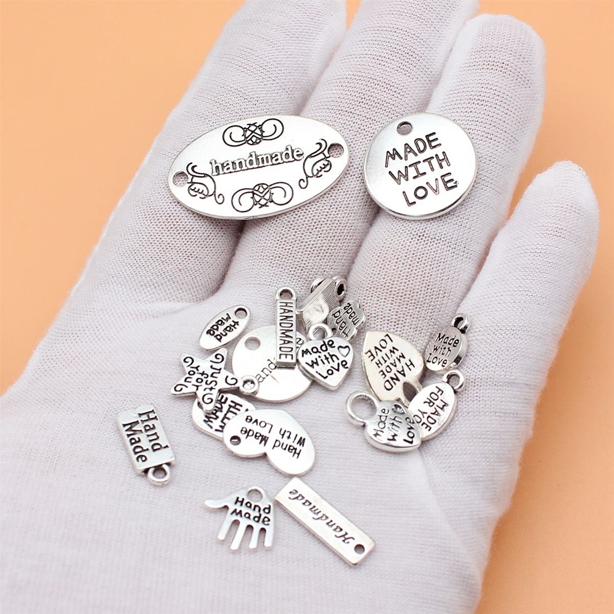 19pcs Antique Silver Color Han - огляд і ціна Vintage Fashion Tags