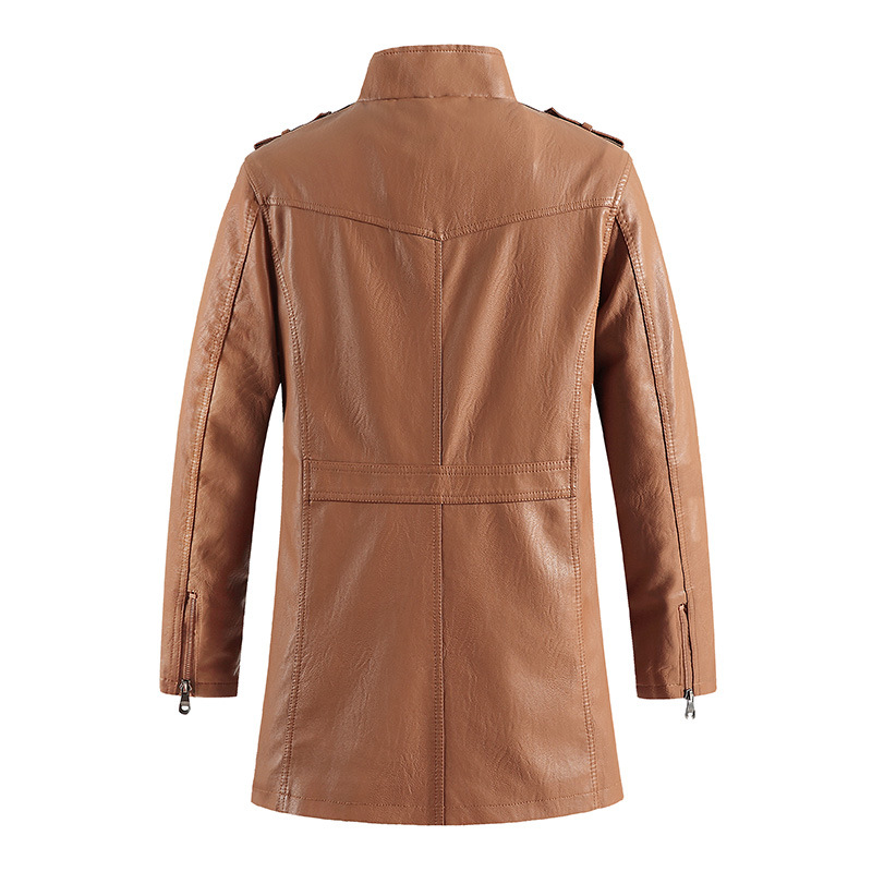 Mid-Length Faux Leather Motocy - огляд і ціна Vintage Windbreaker Nylon