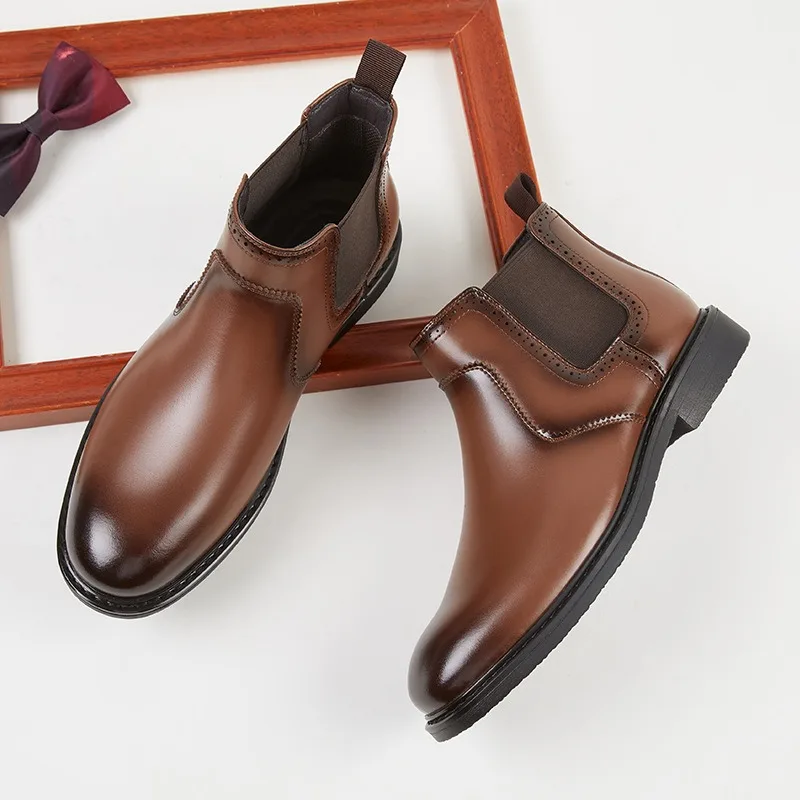 Vintage Mens Leather Oxford Bo - огляд і ціна Vintage Fashion Style Men