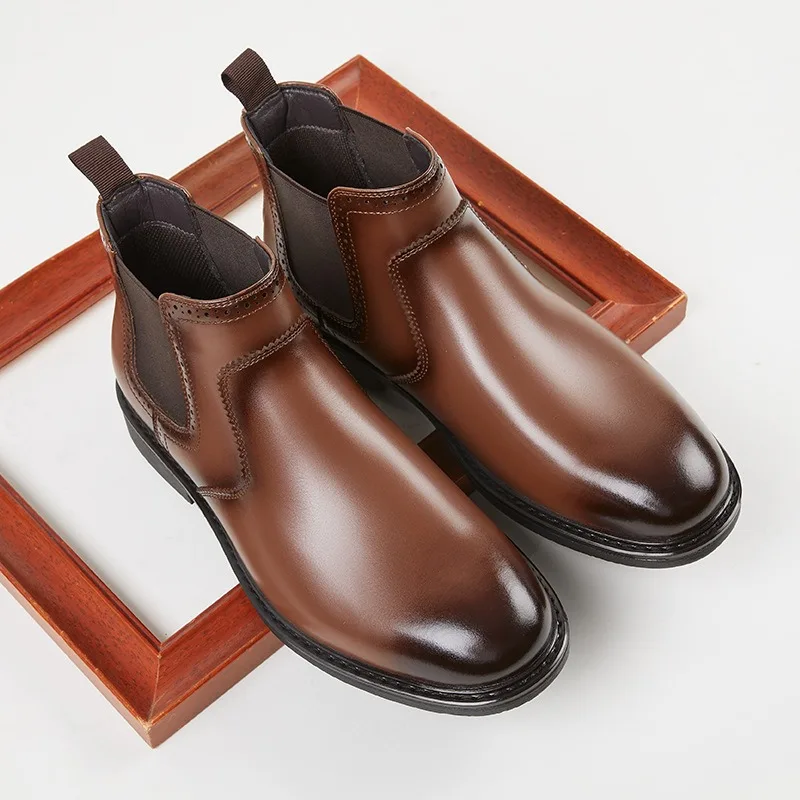 Vintage Mens Leather Oxford Bo - огляд і ціна Vintage Fashion Style Men