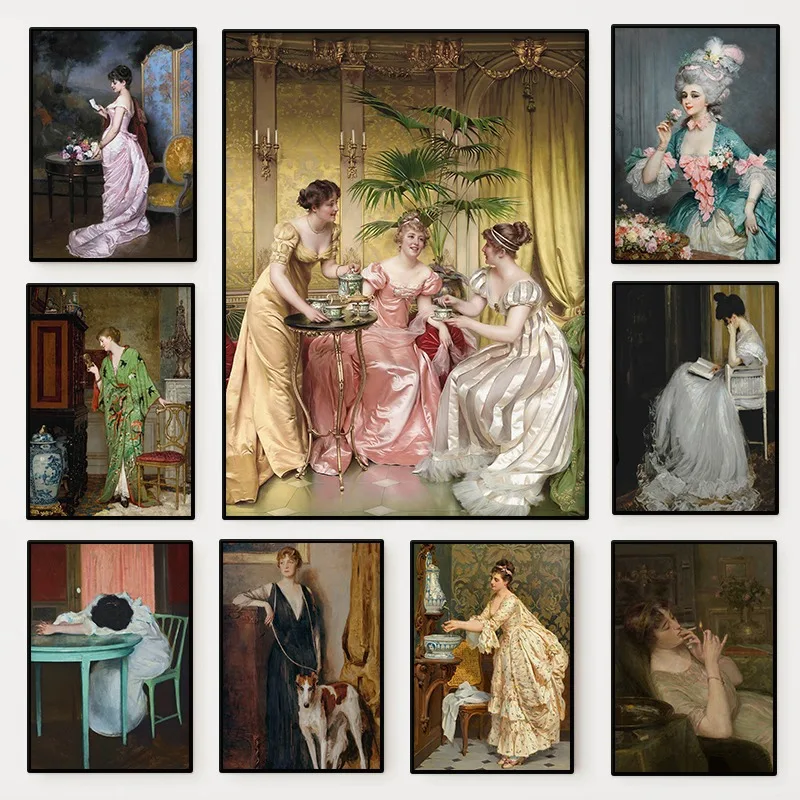 The Renaissance Women Portrait - огляд і ціна Vintage Fashion Prints For Wall