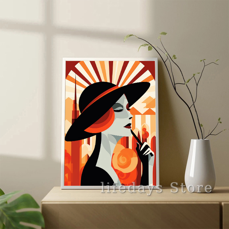 Vintage Art Deco Women Portrai - огляд і ціна Vintage Fashion Prints For Wall