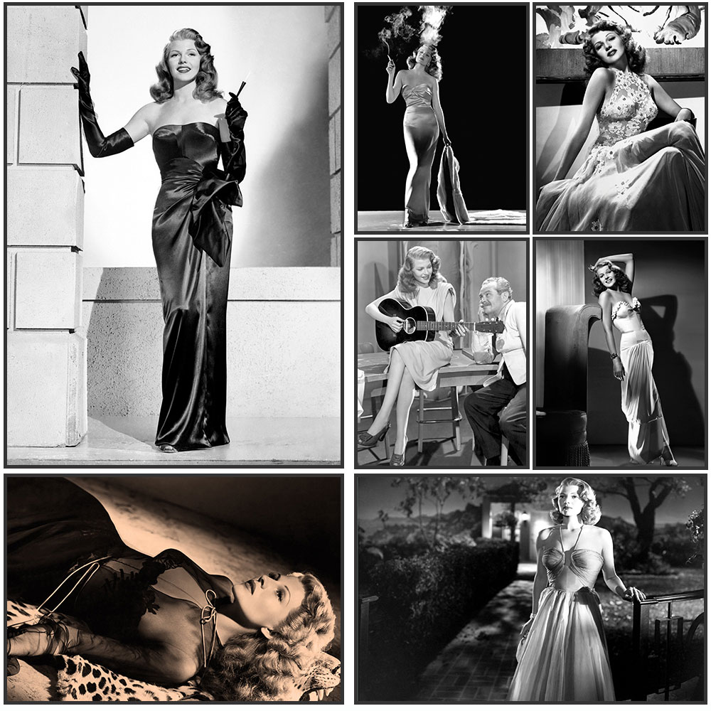 Rita Hayworth Poster,Black and - огляд і ціна Vintage Fashion Prints For Wall