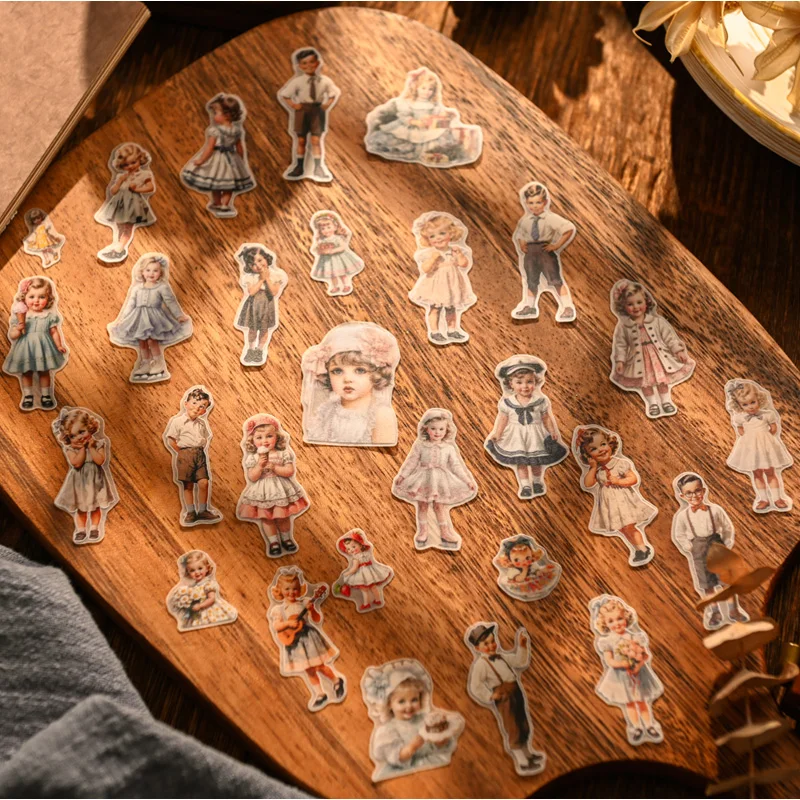 50pcs Vintage Kids Paper Doll  - огляд і ціна Vintage Fashion Dolls