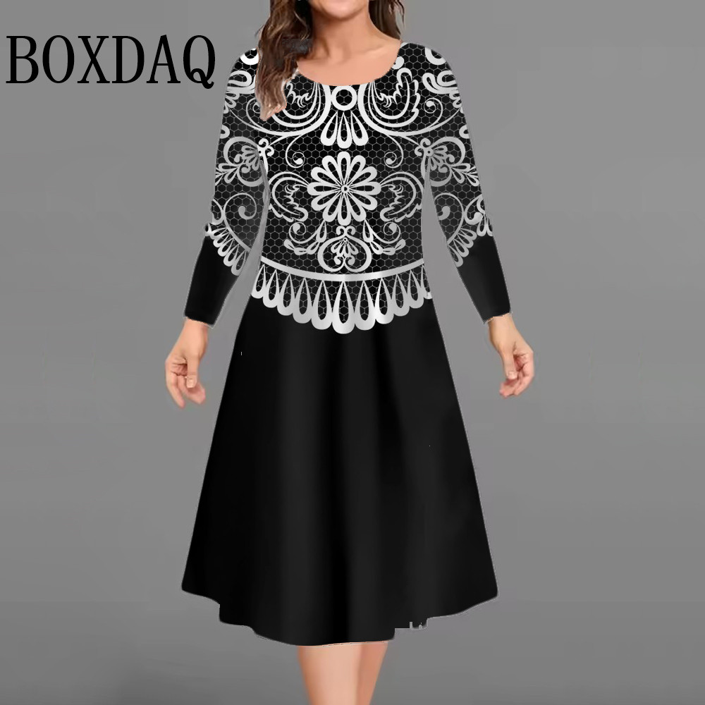 New Women's Retro Dress Flower - огляд і ціна Vintage Fashion Plus Size