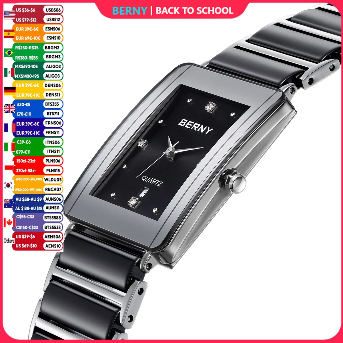 BERNY Ceramics Watches for Men - огляд і ціна Vintage Fashion Complete