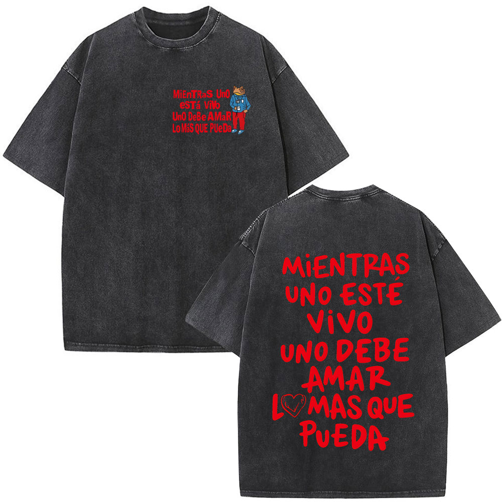 Rapper Bad Bunny Washed Vintag - огляд і ціна Vintage Fashion World